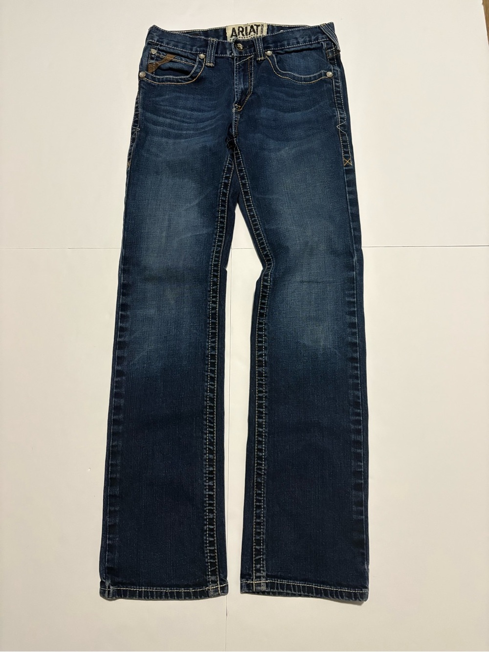 Ariat M7 Rocker Straight Jeans 30x34 Medium Wash Stretch Denim